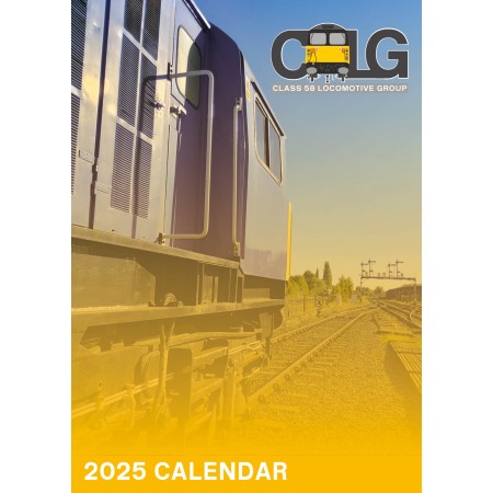 Class 58 Locomotive Group - A4 Wall Calendar 2025